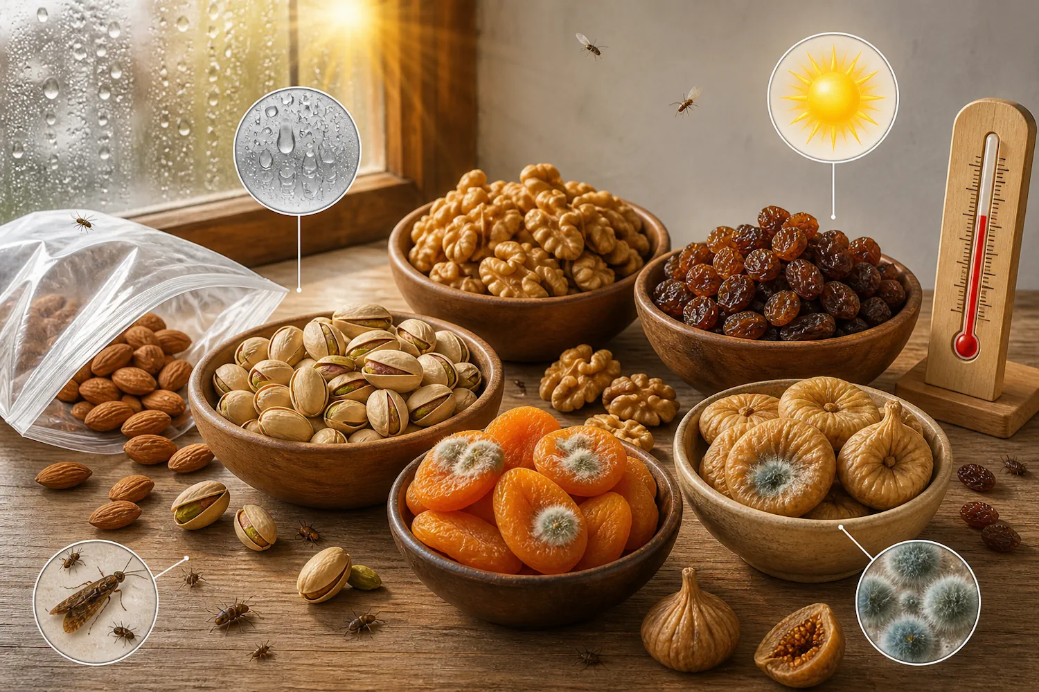 چه عواملی باعث خراب شدن خشکبار میشوند؟