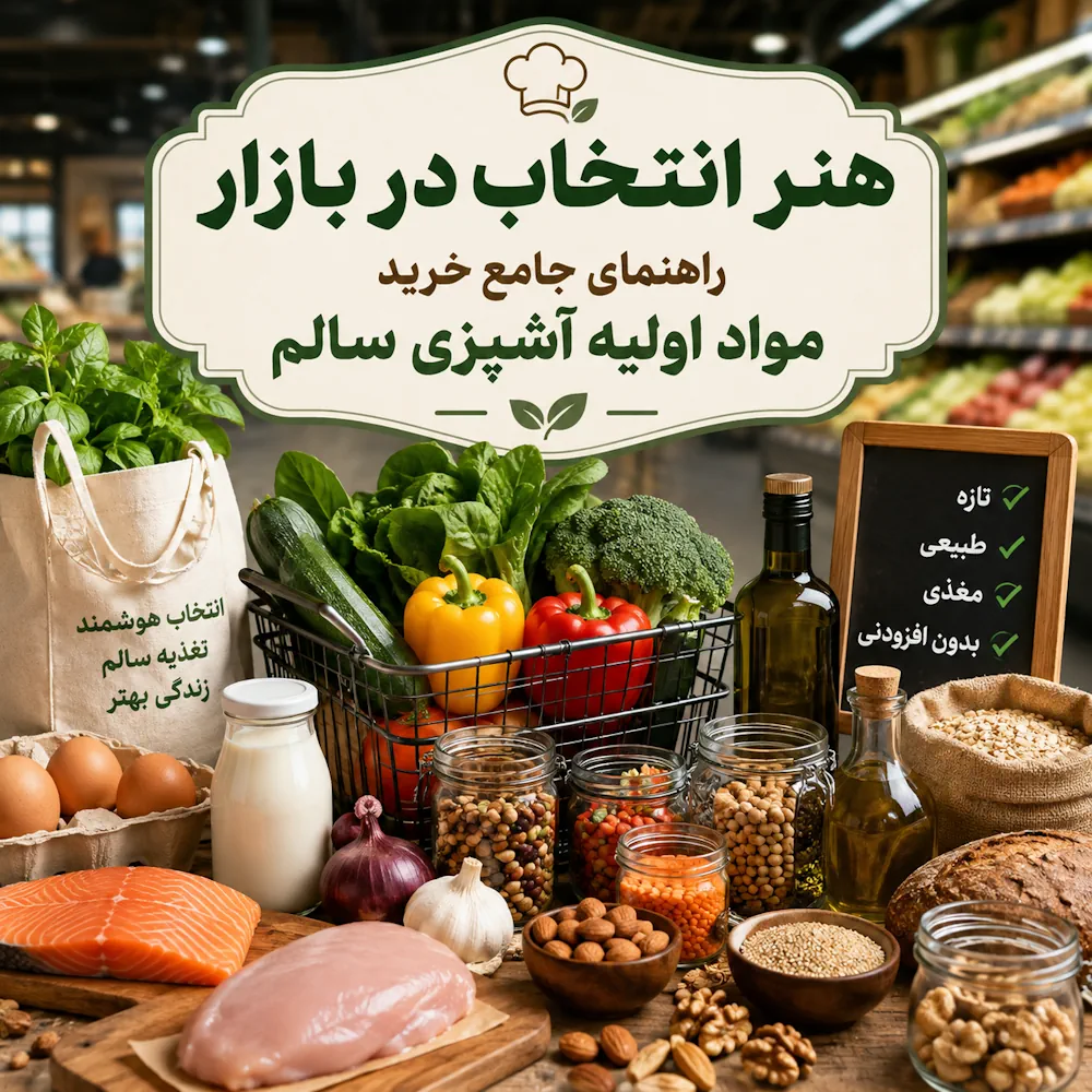 راهنمای خرید مواد اولیه آشپزی سالم