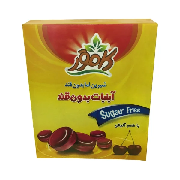 آبنبات آلبالو بدون قند کامور ۱۳۰ گرم